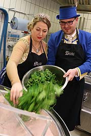 "Royale" Weißwurstprobe: Narrhalla Prinzenpaar 2018 @ Zum Spöckmeier Wurstküche am 01.02.2018: Gewürze (©Foto: Martin Schmitz)